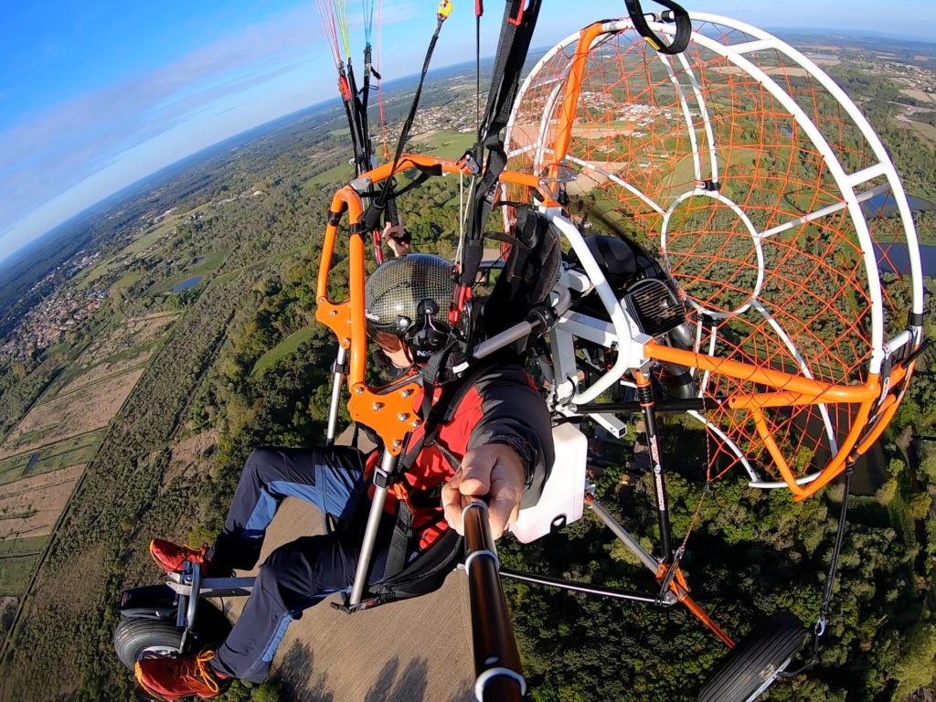 survol en paramoteur biplace de la forêt landaises